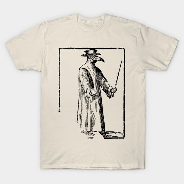 Plague Doctor ∆∆∆ Vintage Illustration Design T-Shirt by DankFutura